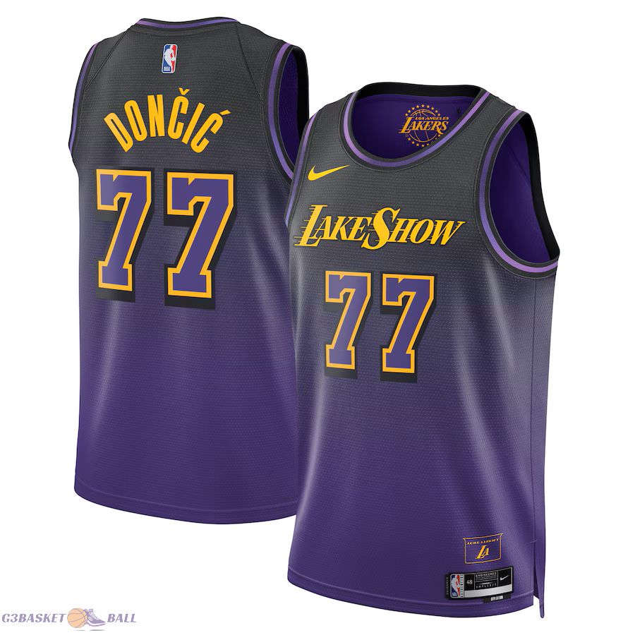 Los Angeles Lakers Nike City Edition Swingman Jersey 2024 - Purple - Luka Dončić - Unisex