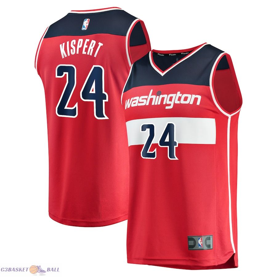 Youth Washington Wizards Corey Kispert Fanatics Red Fast Break Replica Player Jersey - Icon Edition