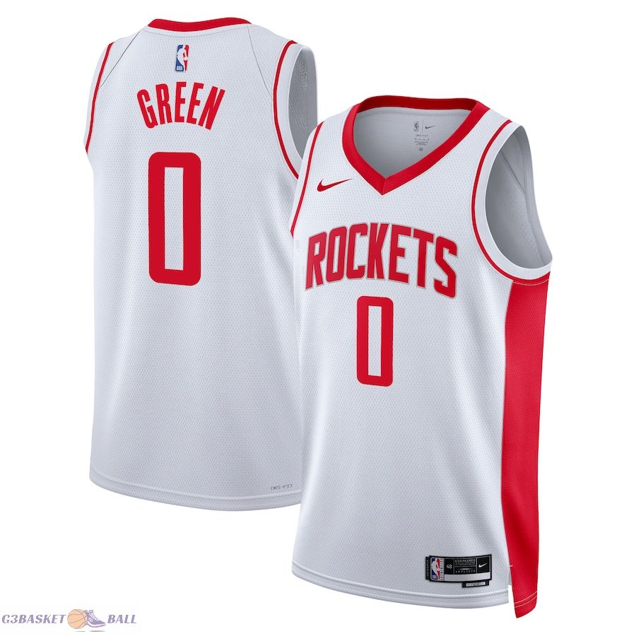 Houston Rockets Jalen Green White Swingman Jersey - Association Edition