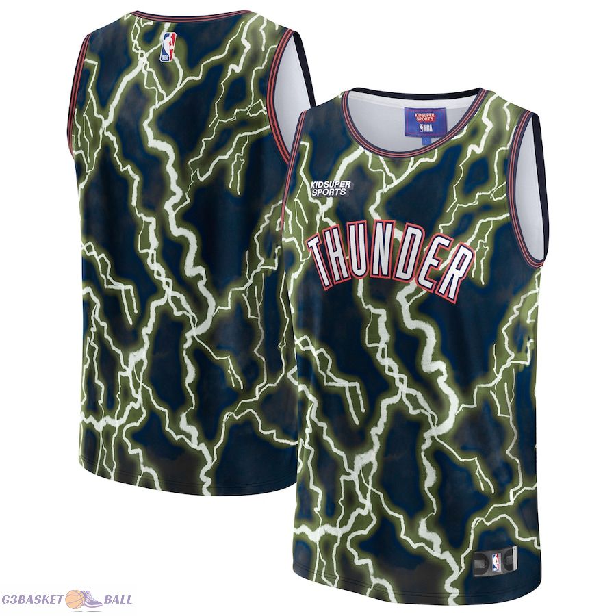 Unisex Oklahoma City Thunder NBA & KidSuper Studios by Fanatics Black Hometown Jersey