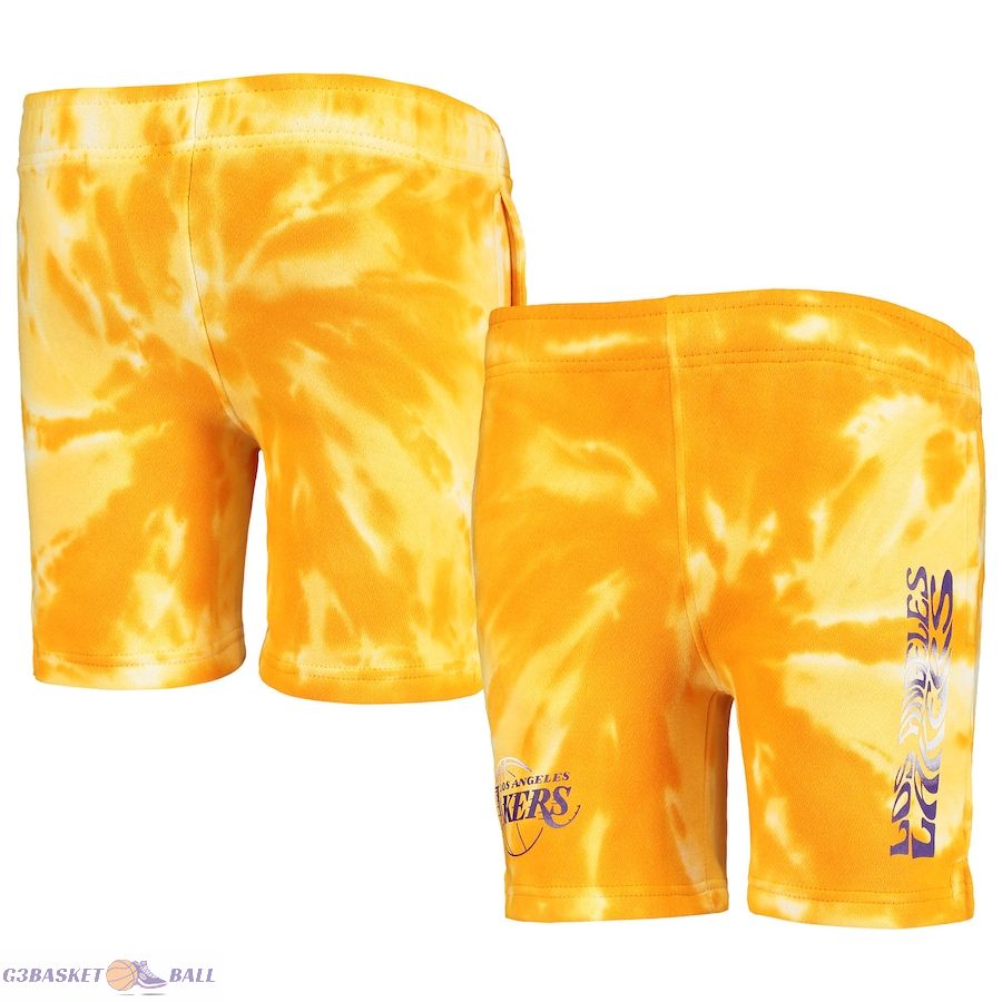 Preschool Los Angeles Lakers White/Gold Santa Monica Shorts