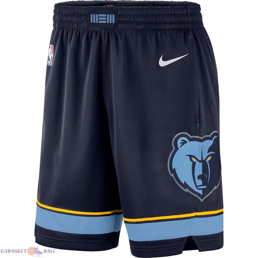 Men's Memphis Grizzlies Navy 2019/20 Icon Edition Swingman Shorts