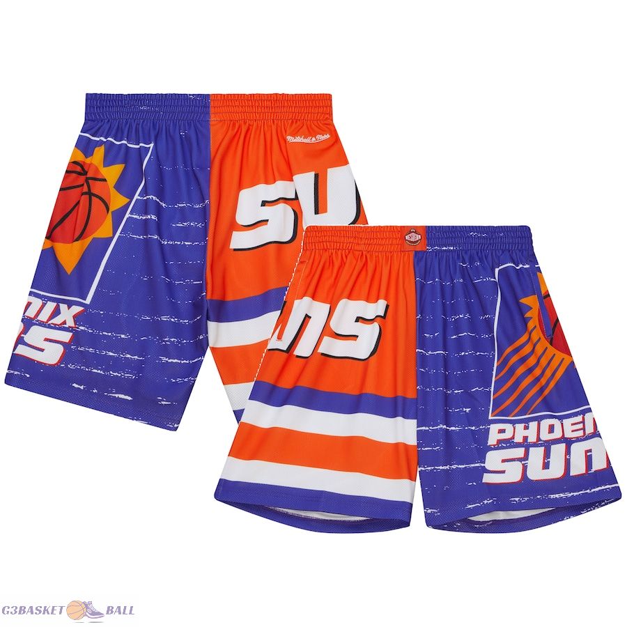 Men's Phoenix Suns Mitchell & Ness Purple/Orange Jumbotron 3.0 Shorts