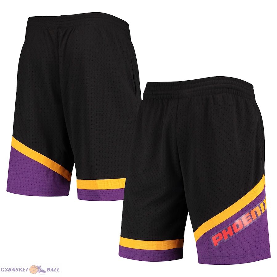 Men's Phoenix Suns Mitchell & Ness Black 1999-00 Hardwood Classics Swingman Shorts