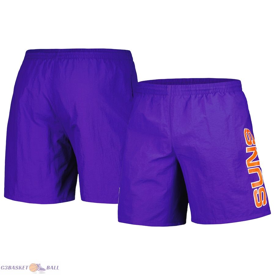 Men's Phoenix Suns Mitchell & Ness Purple Hardwood Classics 1992-2000 Throwback Logo Heritage Shorts