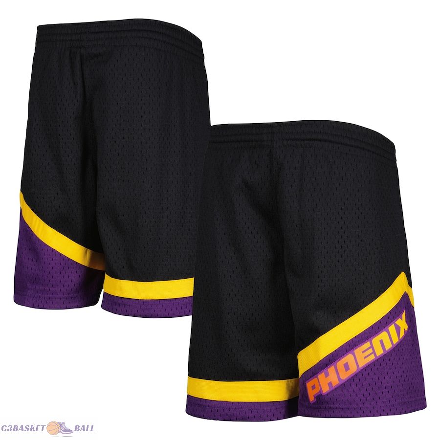 Youth Phoenix Suns Mitchell & Ness Black 2001-02 Hardwood Classics Swingman Shorts