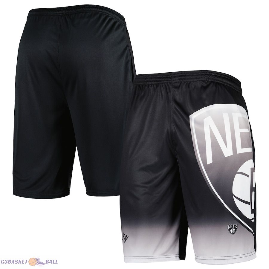 Men's Brooklyn Nets Fanatics Black Graphic Shorts