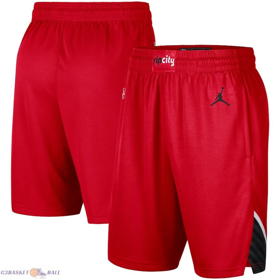 Men's Portland Trail Blazers Jordan Brand Red Statement Edition Swingman Shorts