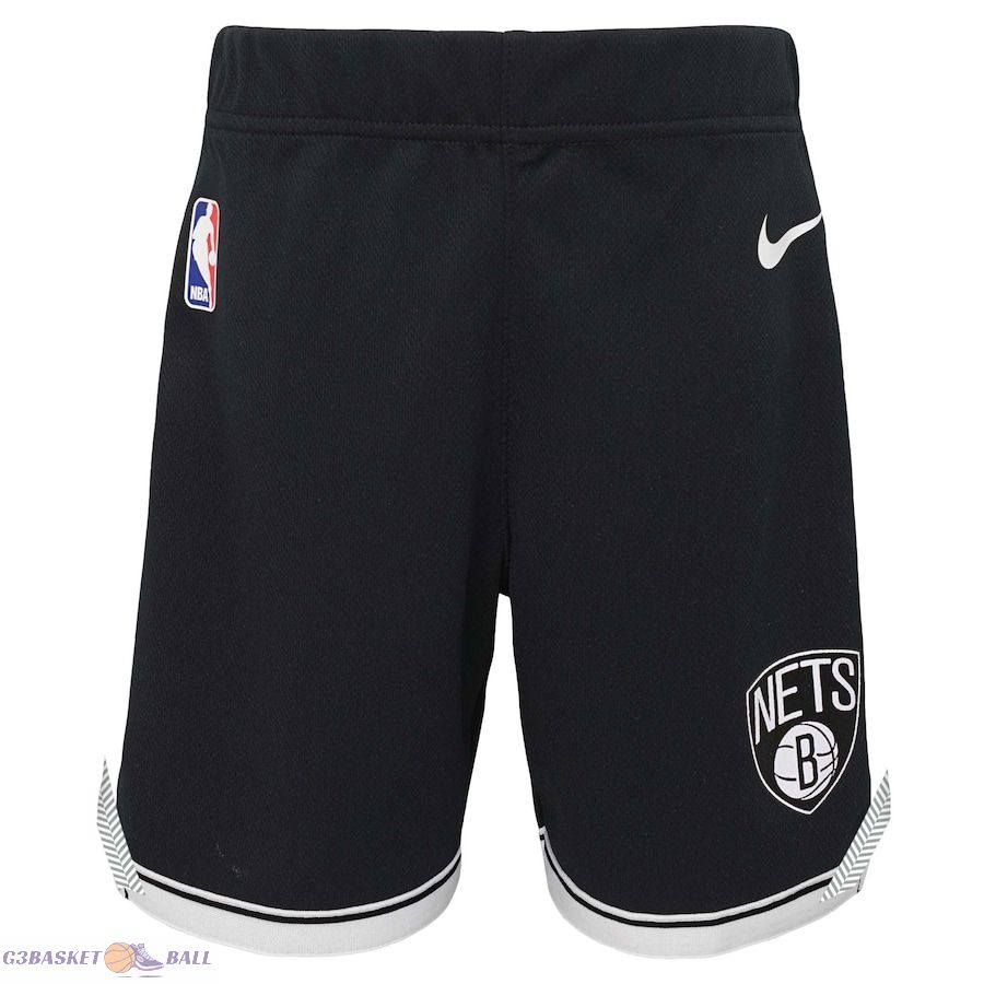 Toddler Brooklyn Nets Black Icon Replica Shorts