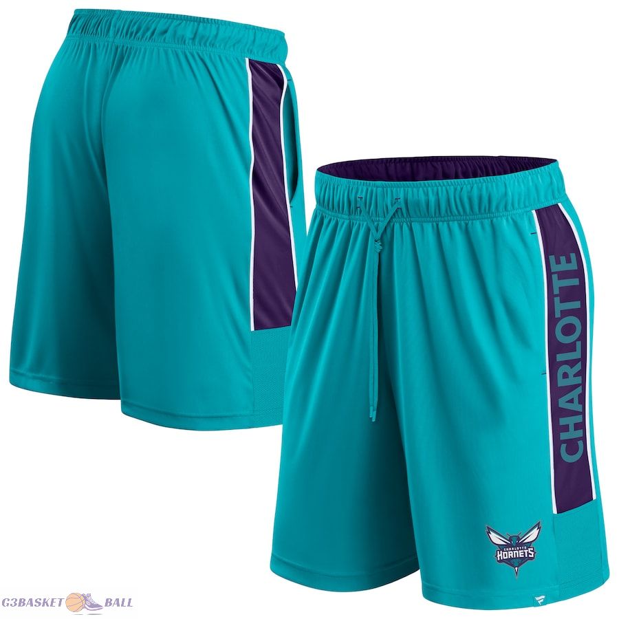 Men's Charlotte Hornets Fanatics Teal Game Winner Defender Shorts