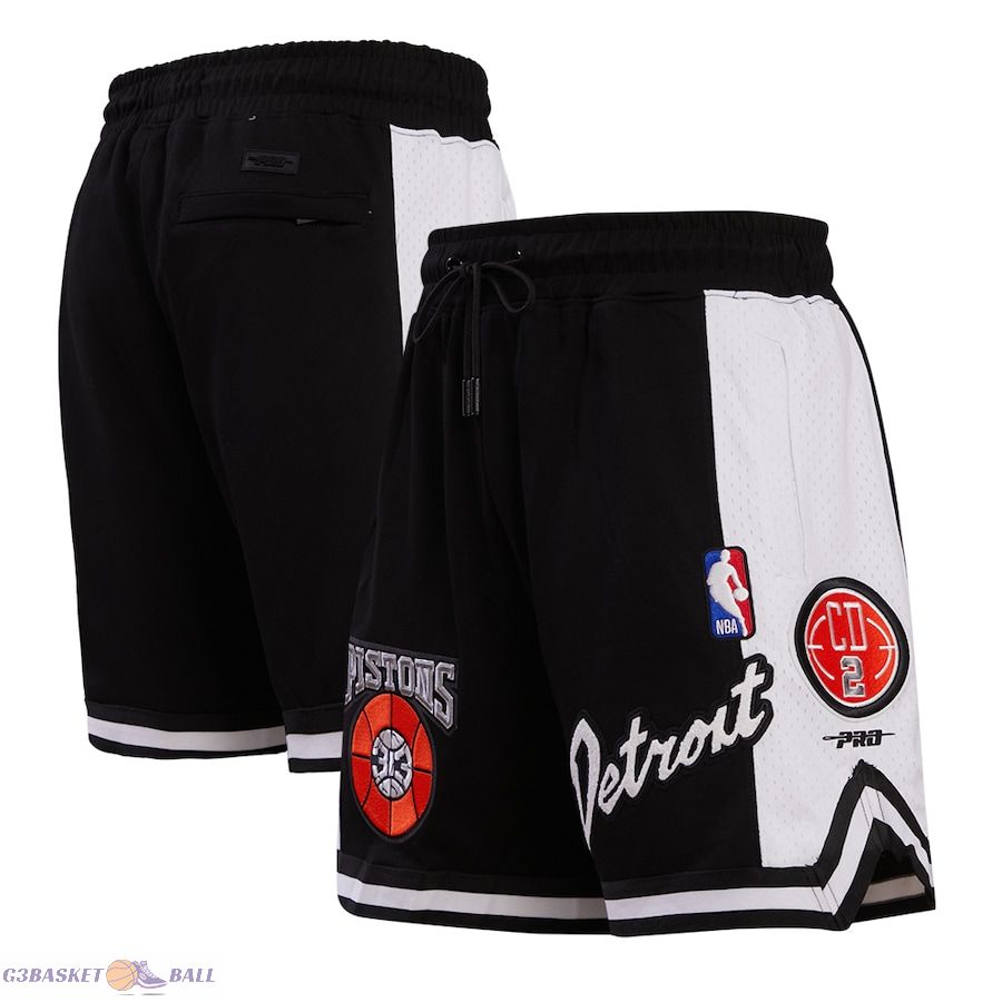 Men's Detroit Pistons Pro Standard Black 2023/24 City Edition DK Shorts