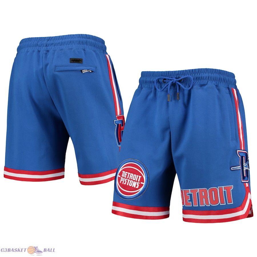 Men's Detroit Pistons Pro Standard Blue Chenille Shorts