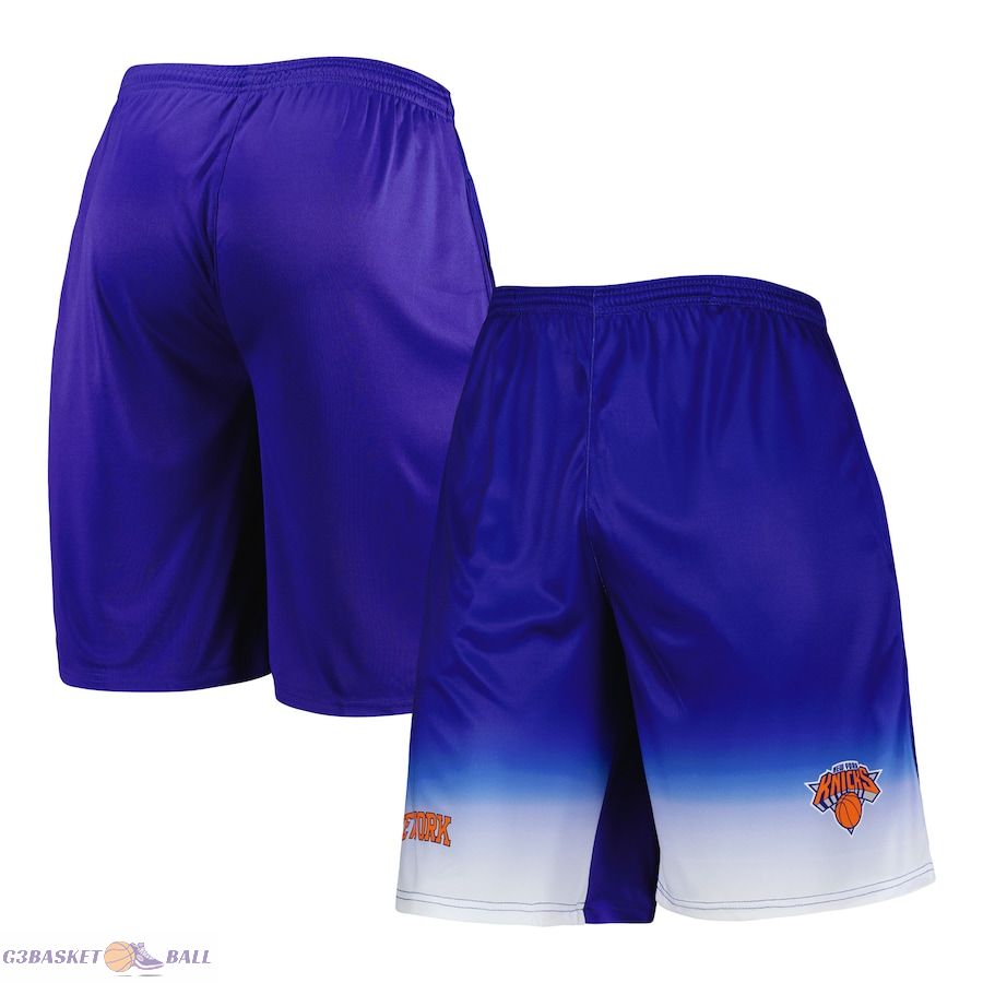 Men's New York Knicks Fanatics Royal Fadeaway Shorts