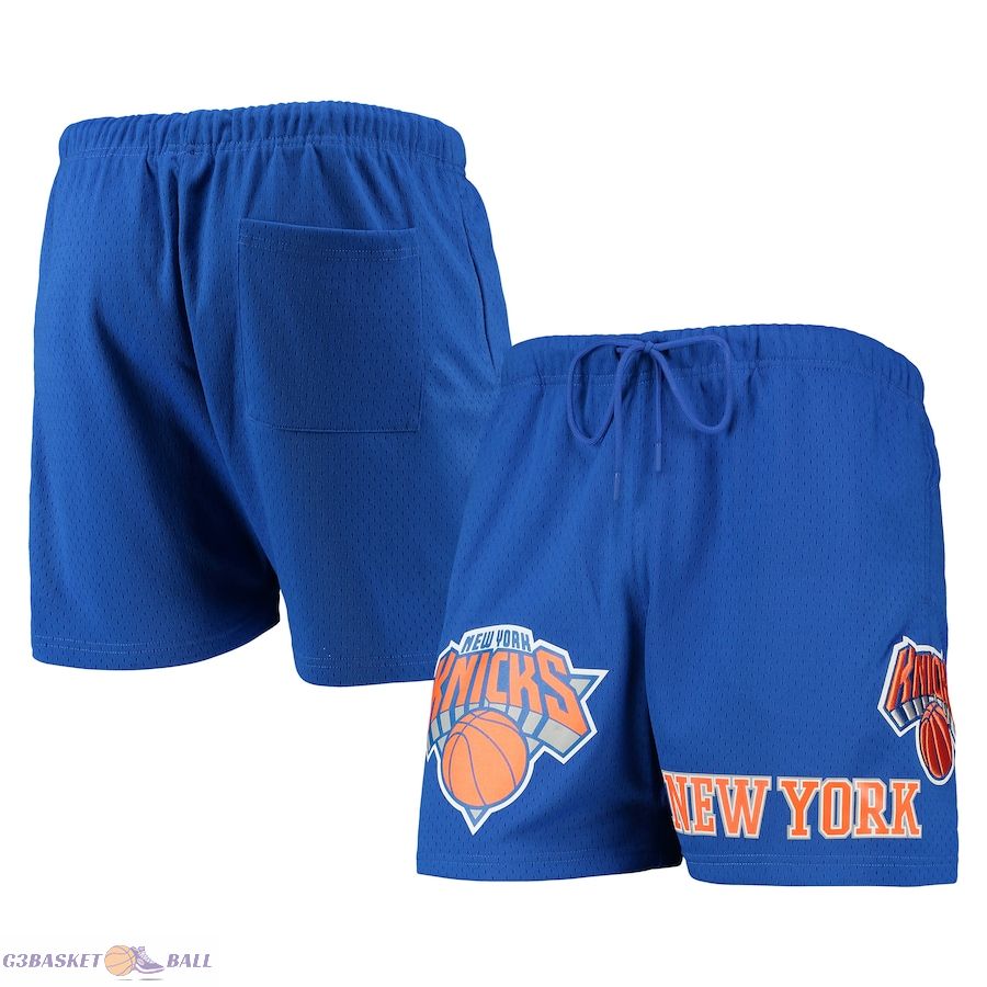 Men's New York Knicks Pro Standard Royal Mesh Capsule Shorts