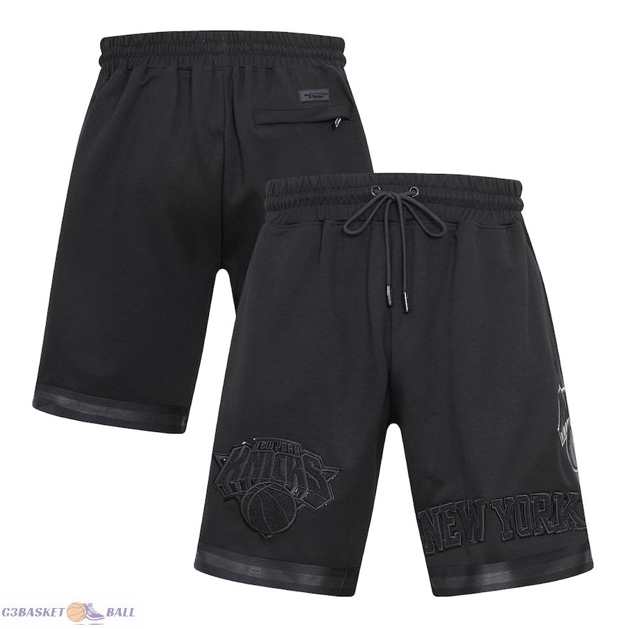 Men's New York Knicks Pro Standard Black Triple Black Pro Team Shorts