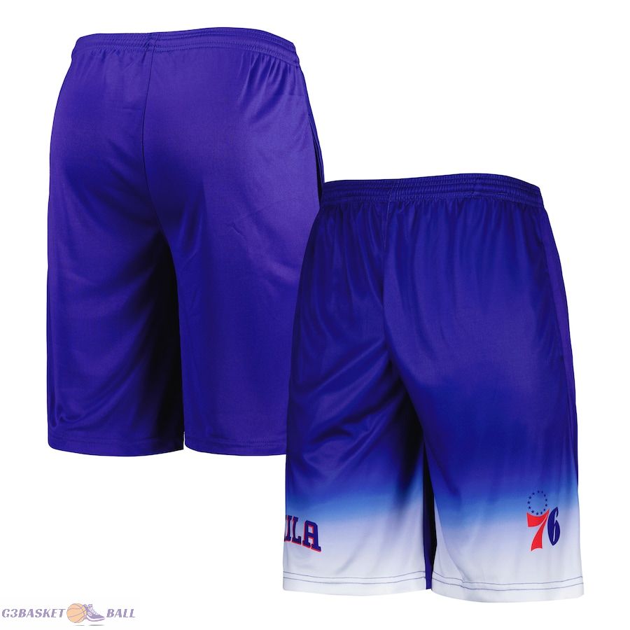 Men's Philadelphia 76ers Fanatics Royal Fadeaway Shorts