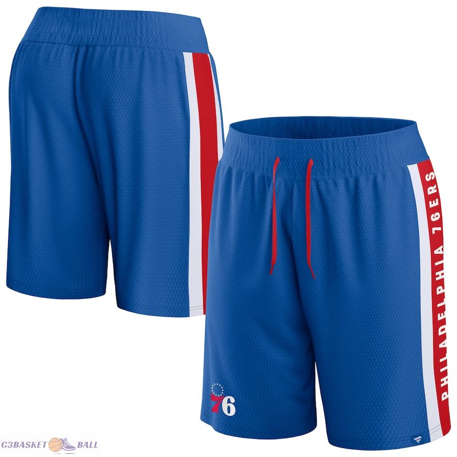 Men's Philadelphia 76ers Fanatics Royal Big & Tall Referee Iconic Mesh Shorts