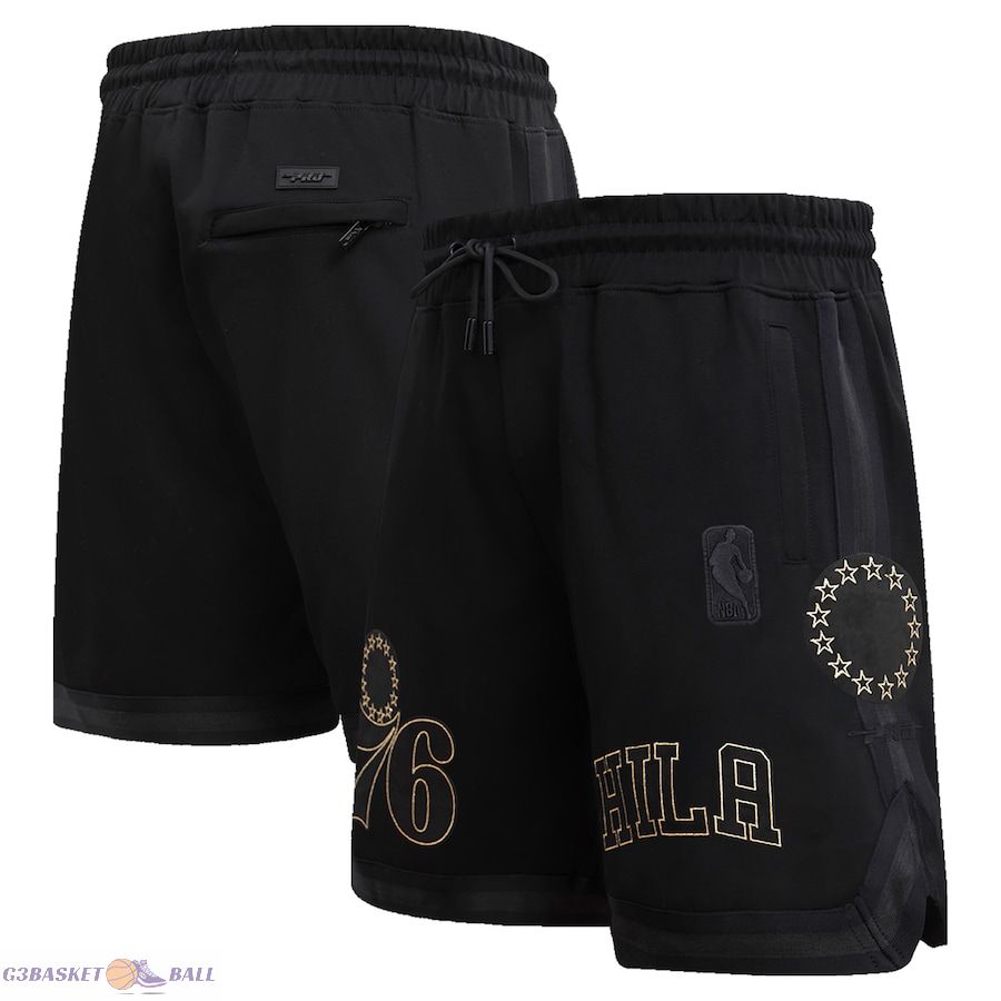 Men's Philadelphia 76ers Pro Standard Black Shorts