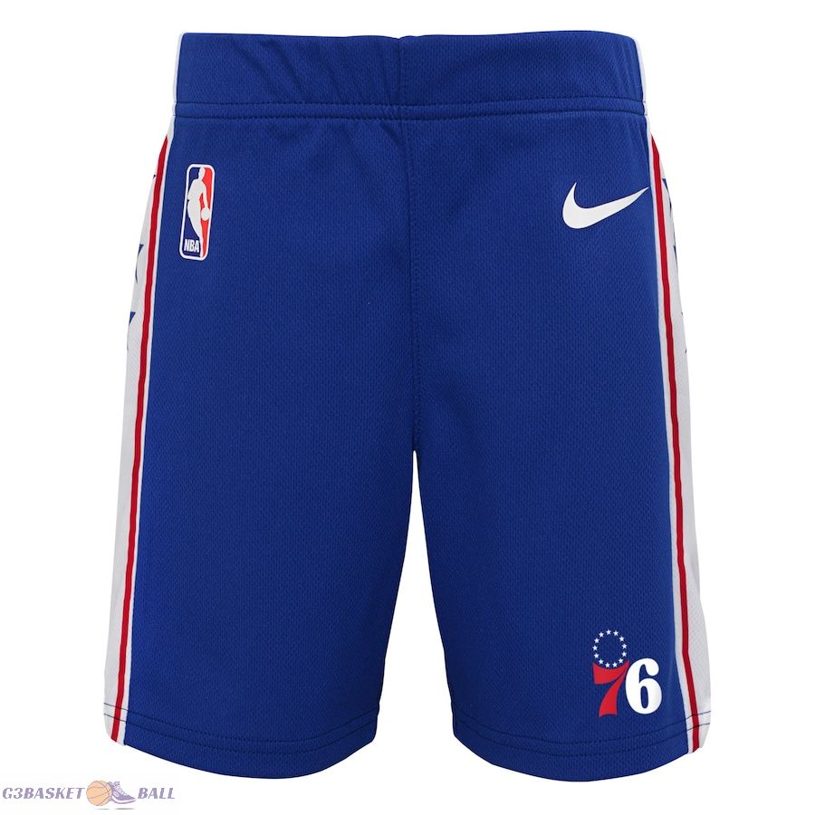 Preschool Philadelphia 76ers Royal Icon Replica Shorts