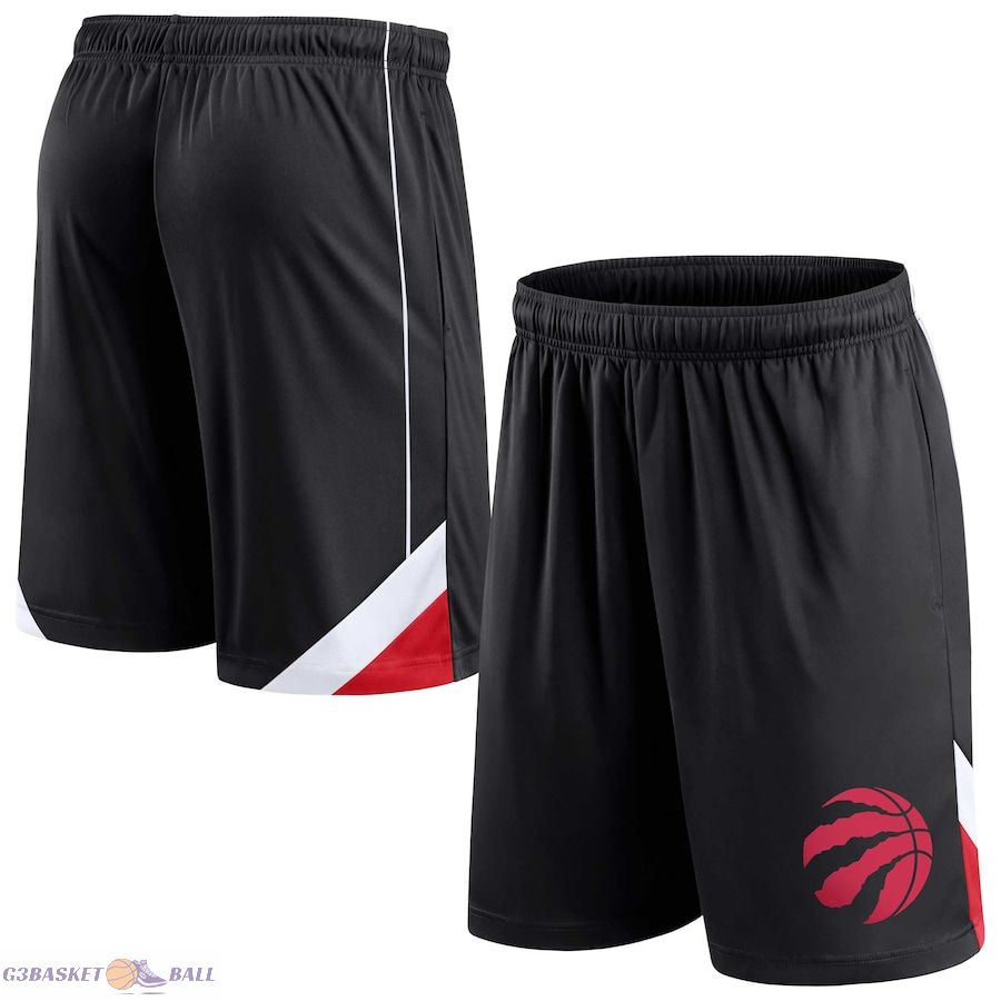 Men's Toronto Raptors Fanatics Black Slice Shorts