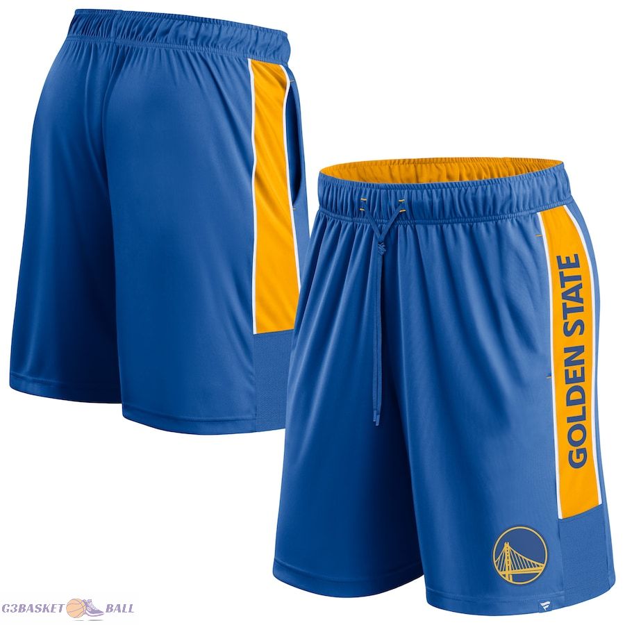 Men's Golden State Warriors Fanatics Royal Game Winner Defender Shorts