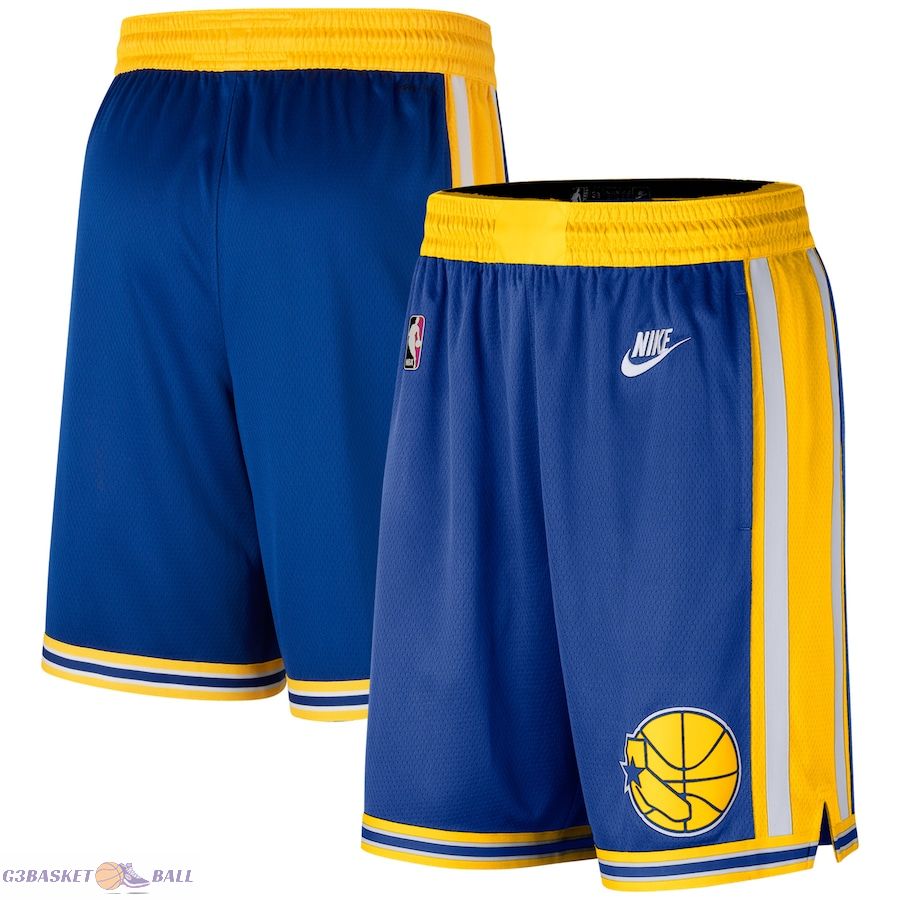 Men's Golden State Warriors Royal 2022/23 Classic Edition Swingman Performance Shorts