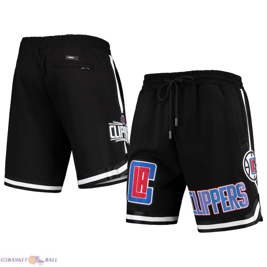Men's LA Clippers Pro Standard Black Chenille Shorts