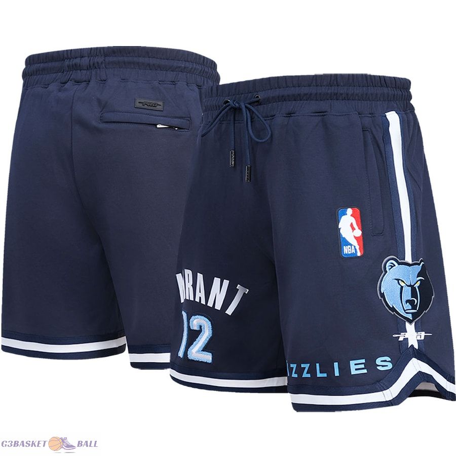 Men's Memphis Grizzlies Ja Morant Pro Standard Navy Player Replica Shorts