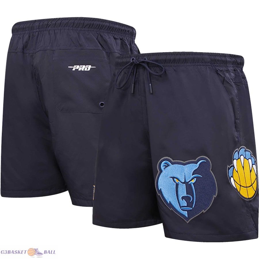 Men's Memphis Grizzlies Pro Standard Navy Classics Woven Shorts