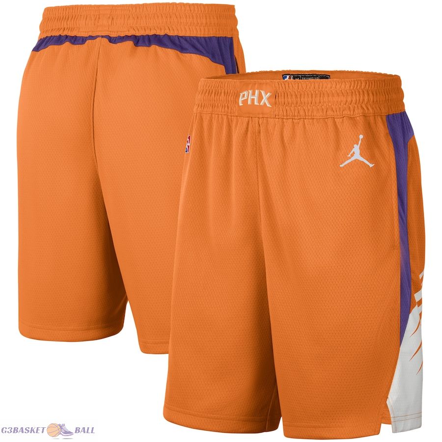 Men's Phoenix Suns Jordan Brand Orange Statement Edition Swingman Shorts