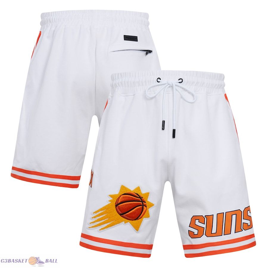 Men's Phoenix Suns Pro Standard White Classic Chenille DK Shorts