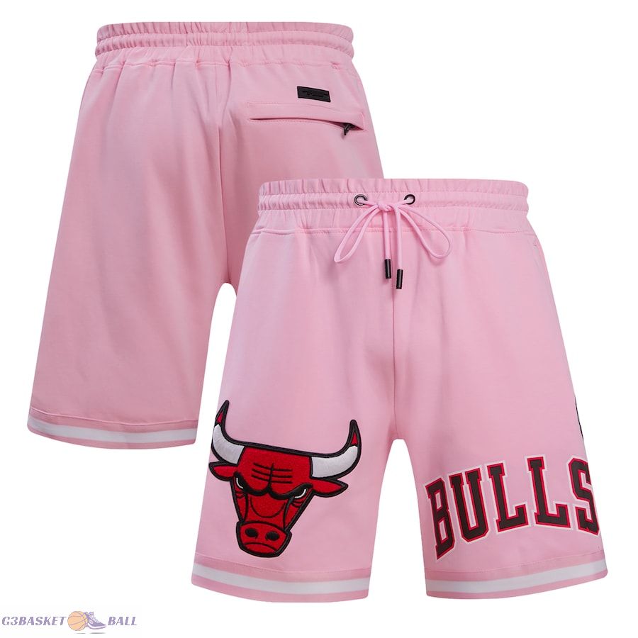 Men's Chicago Bulls Pro Standard Pink Classic Chenille DK Shorts