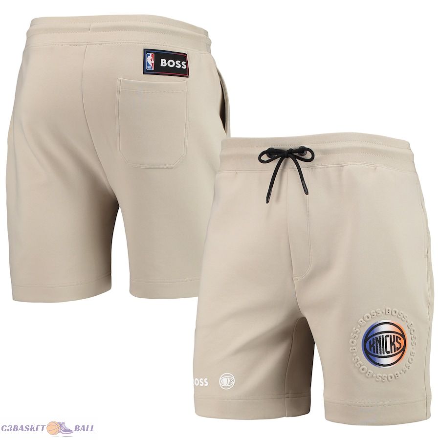 Men's New York Knicks NBA x Hugo Boss Oatmeal Slam Shorts