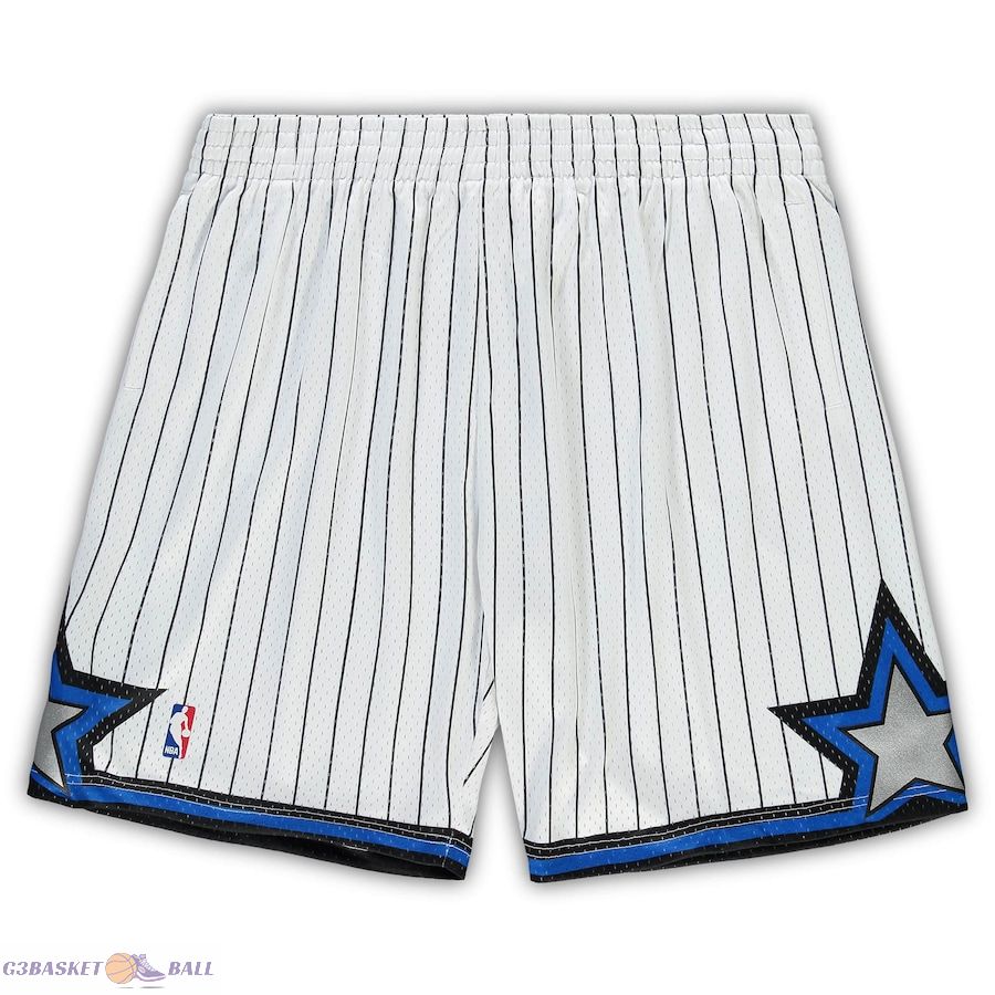 Men's Orlando Magic Mitchell & Ness White Big & Tall Hardwood Classics Team Swingman Shorts