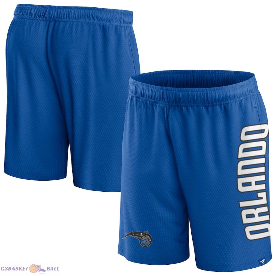 Men's Orlando Magic Fanatics Blue Post Up Mesh Shorts
