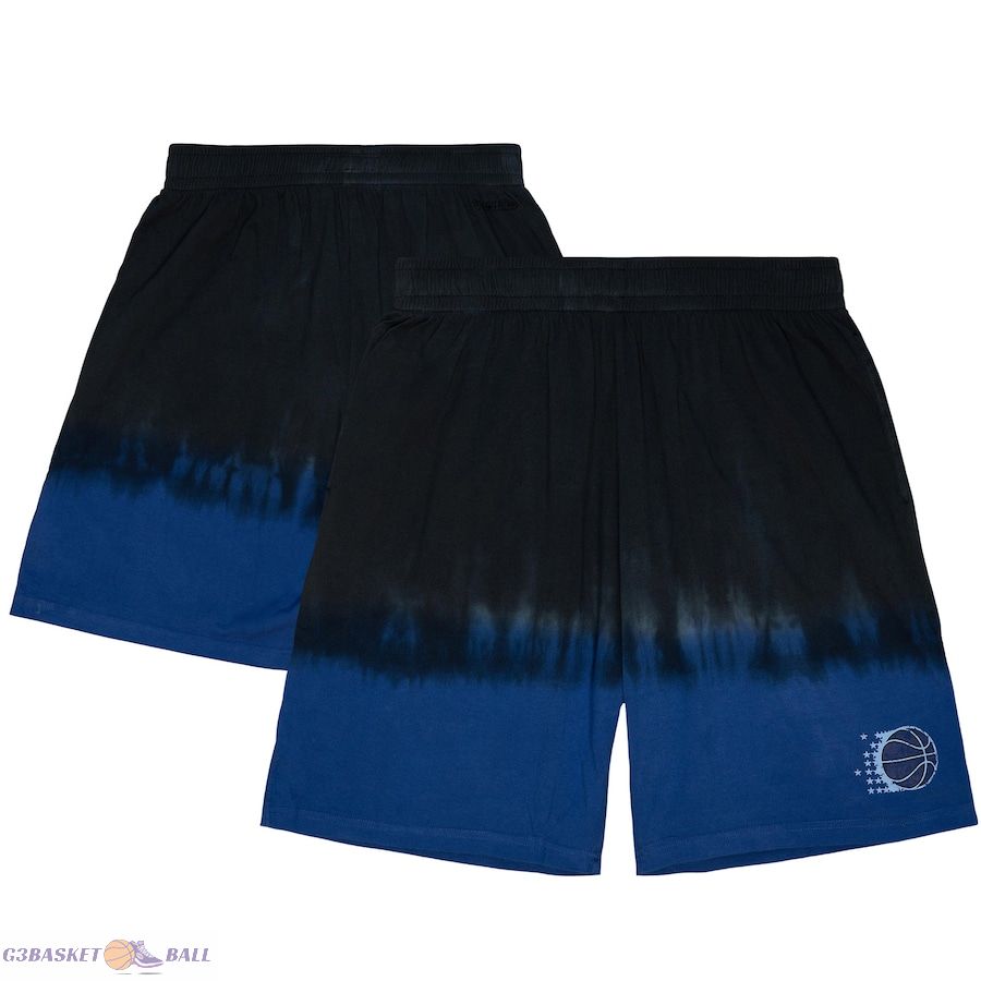 Men's Orlando Magic Mitchell & Ness Black Tie-Dye Shorts
