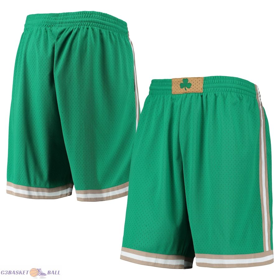Men's Boston Celtics Mitchell & Ness Kelly Green 2007-08 Hardwood Classics Swingman Shorts