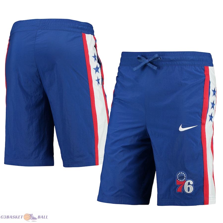 Men's Philadelphia 76ers Royal Courtside Heritage Shorts
