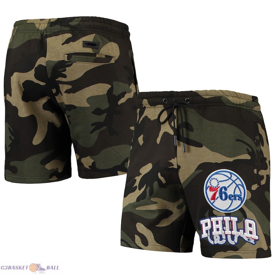 Men's Philadelphia 76ers Pro Standard Camo Team Shorts