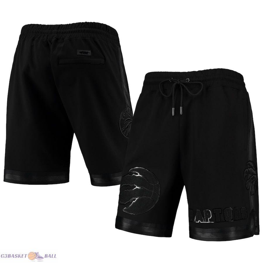 Men's Toronto Raptors Pro Standard Triple Black Gloss Shorts