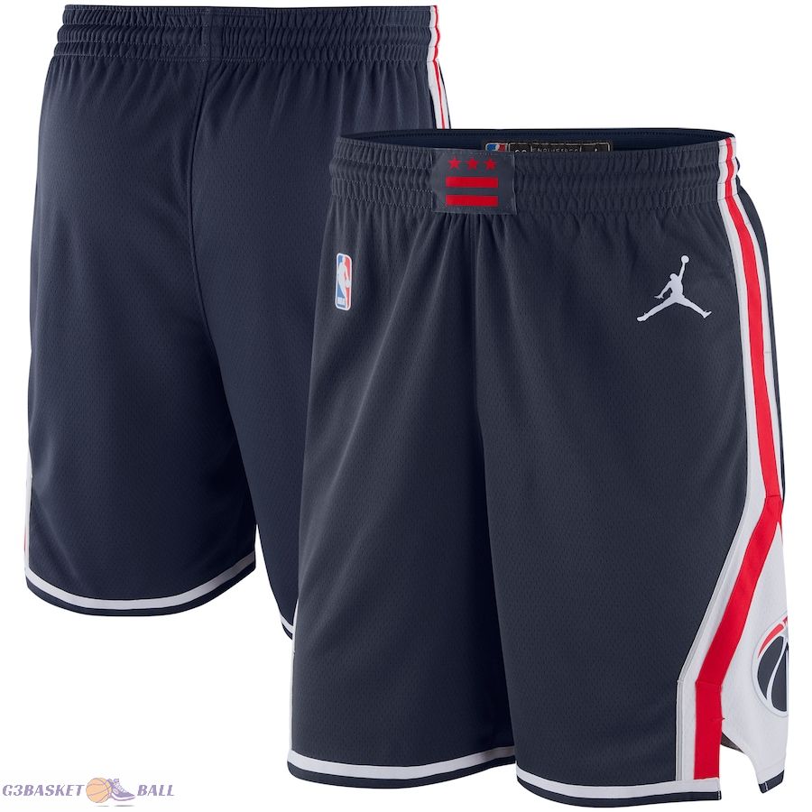 Men's Washington Wizards Jordan Brand Navy Statement Edition Swingman Shorts
