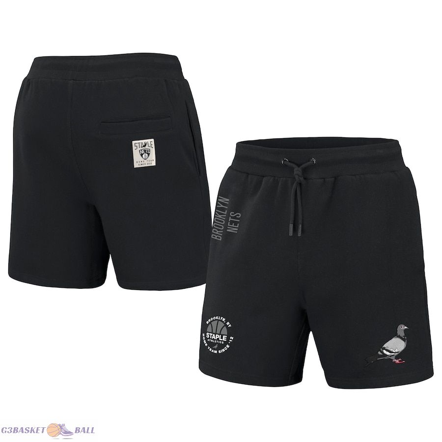 Men's Brooklyn Nets NBA x Staple Black Home Team Shorts